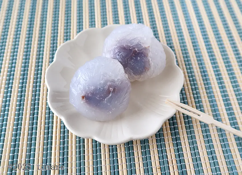 片栗粉の水まんじゅう