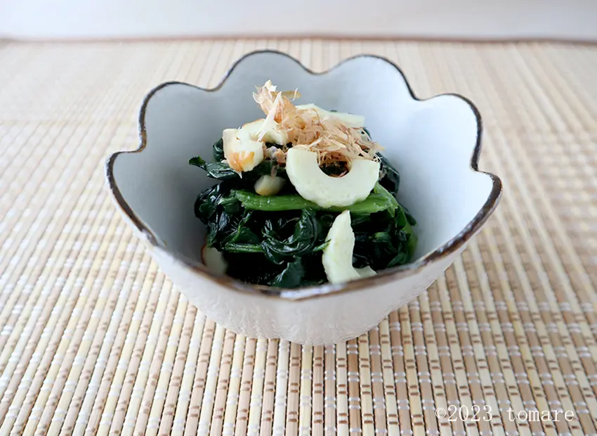 ほうれん草の炒り煮