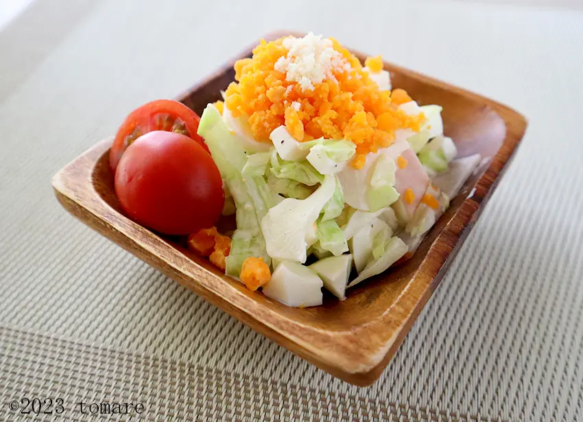 ミモザサラダ | 透析食.com 管理栄養士が全レシピ考案！透析患者さん