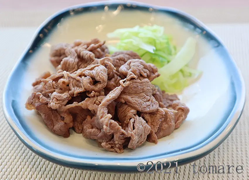 牛肉のレモンソテーメインイメージ